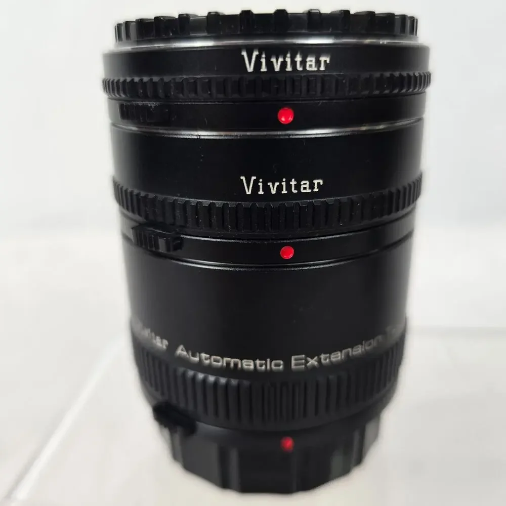 Vivitar OM Auto Extension Threaded Tube AT-21 36mm 20mm 12mm - Japan + Case